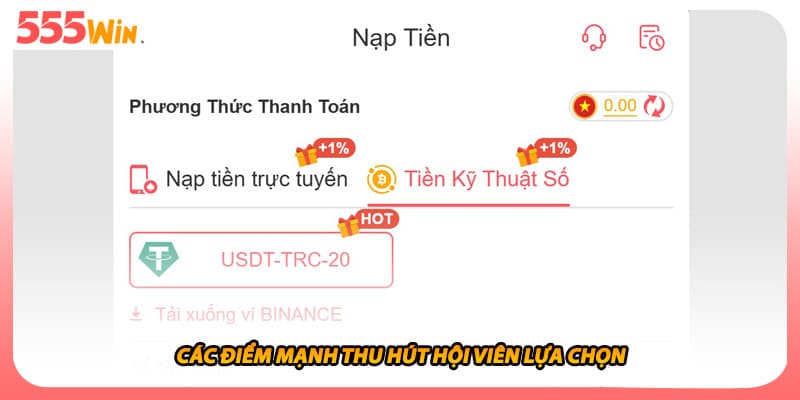 Các điểm mạnh thu hút hội viên lựa chọn