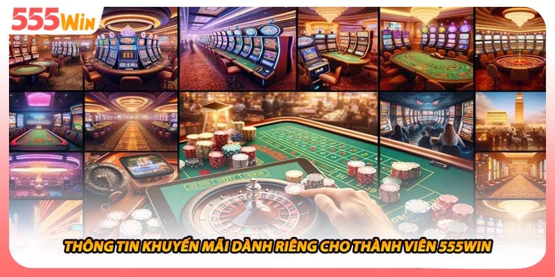 Thông tin khuyến mãi dành riêng cho thành viên 555WIN